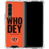 NFL Cincinnati Bengals Team Motto Galaxy Z Fold4 5G Clear Case